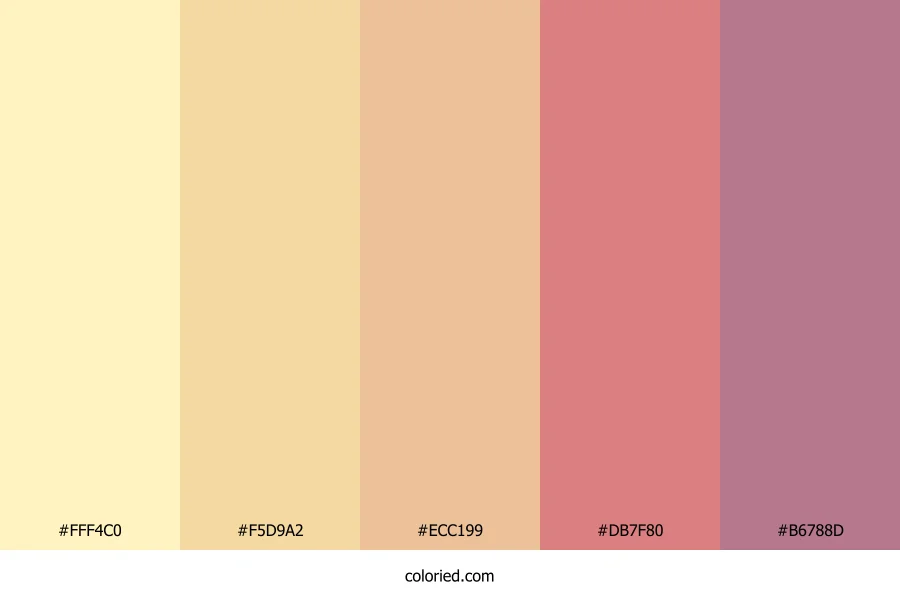 Lemon and Rose Color Palette