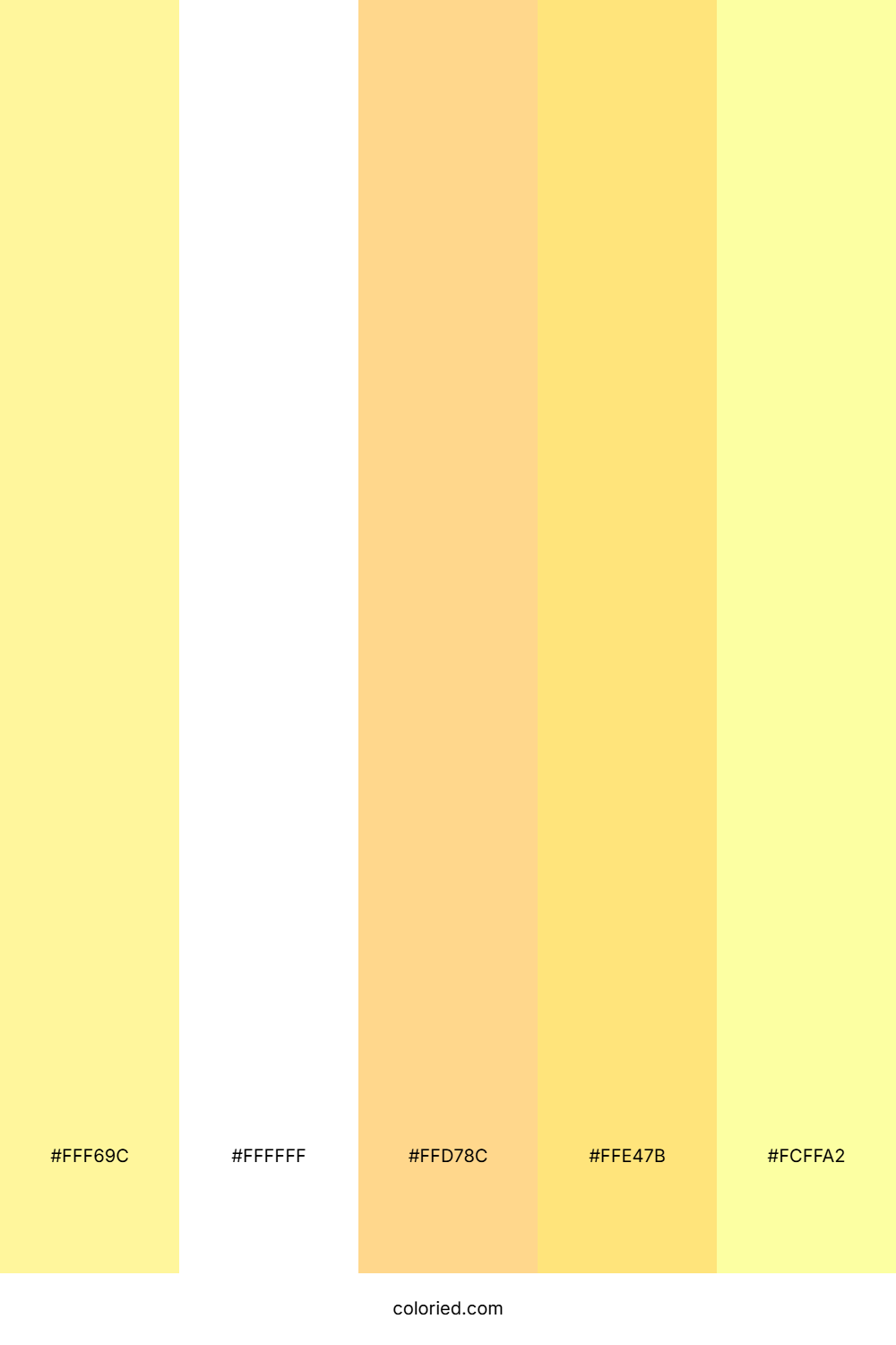 Lemon and White Color Palette