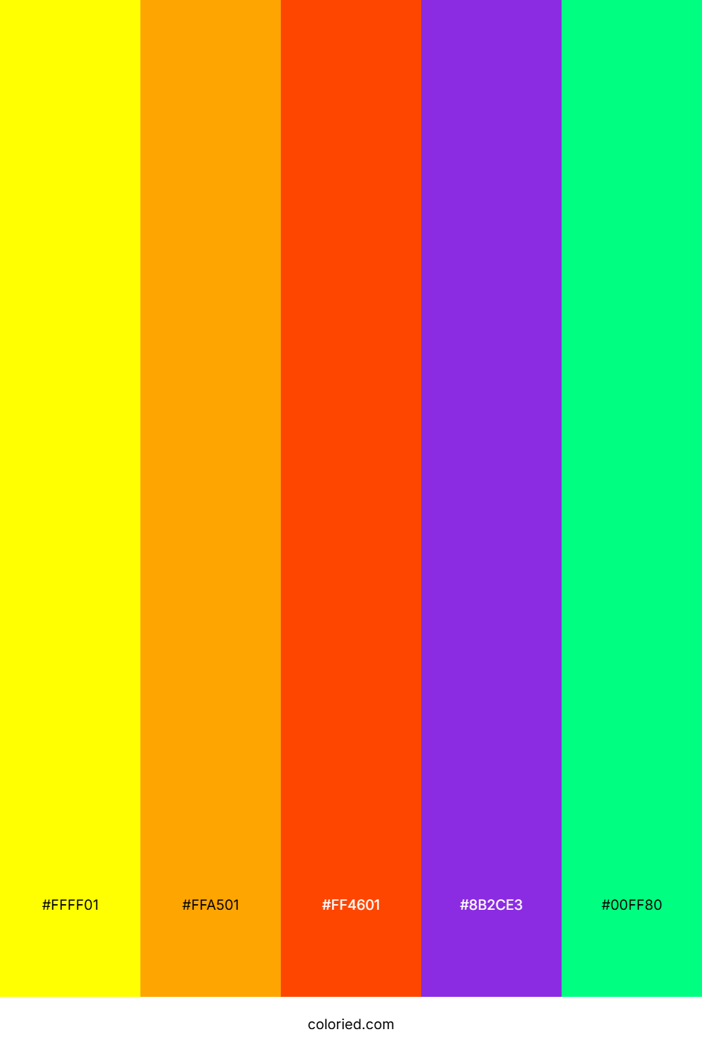 Lemon Blaze Horizon Color Palette