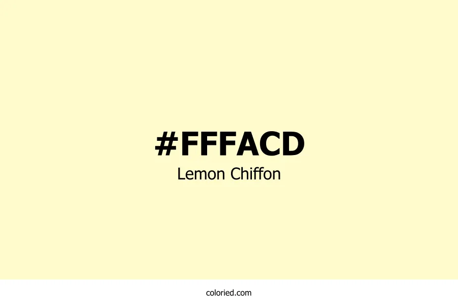 Lemon Chiffon Color