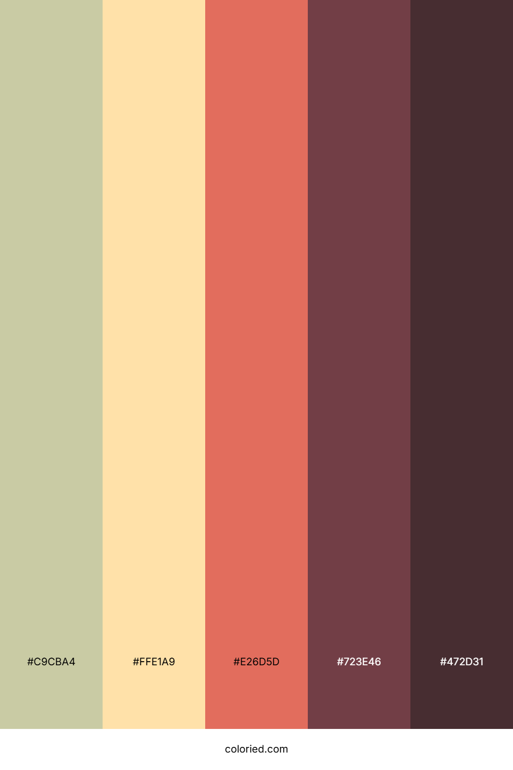 Lemon Coral Clay Color Palette