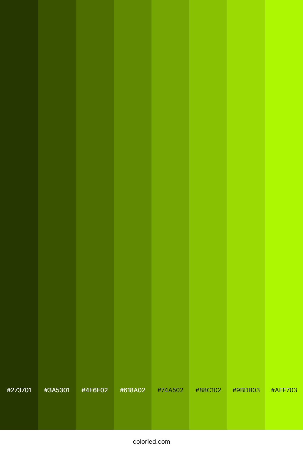 Lemon Green Color Shades