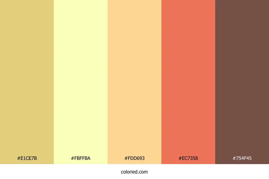 Lemon Honey Glow Color Palette