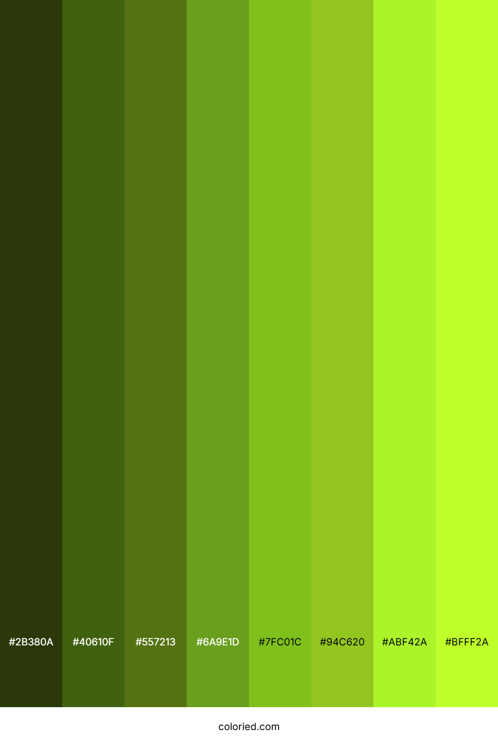 Lemon Lime Color Shades