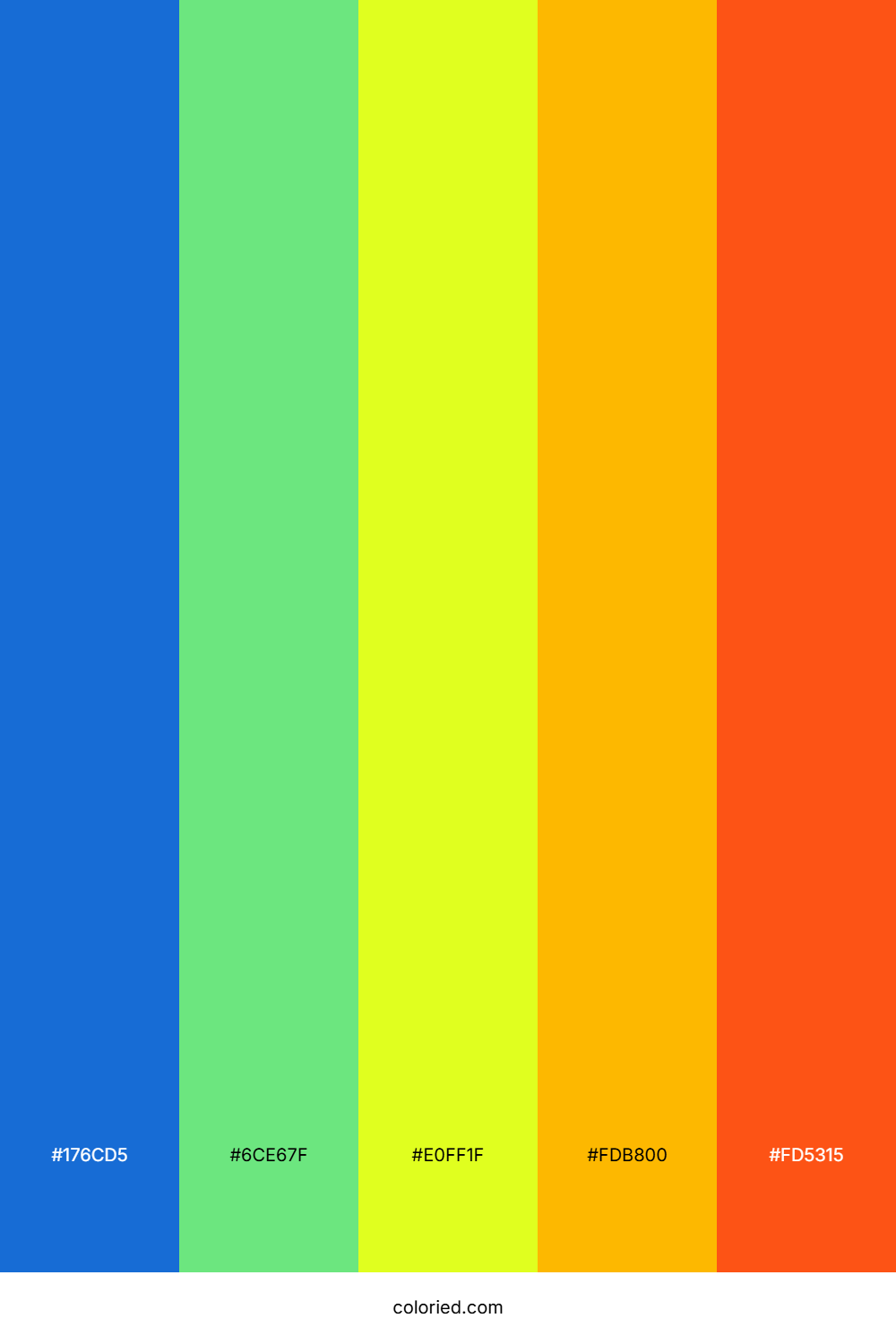 Lemon Lime Splash Color Palette