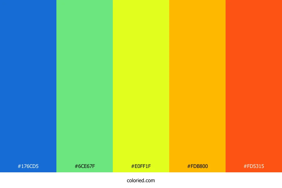 Lemon Lime Splash Color Palette