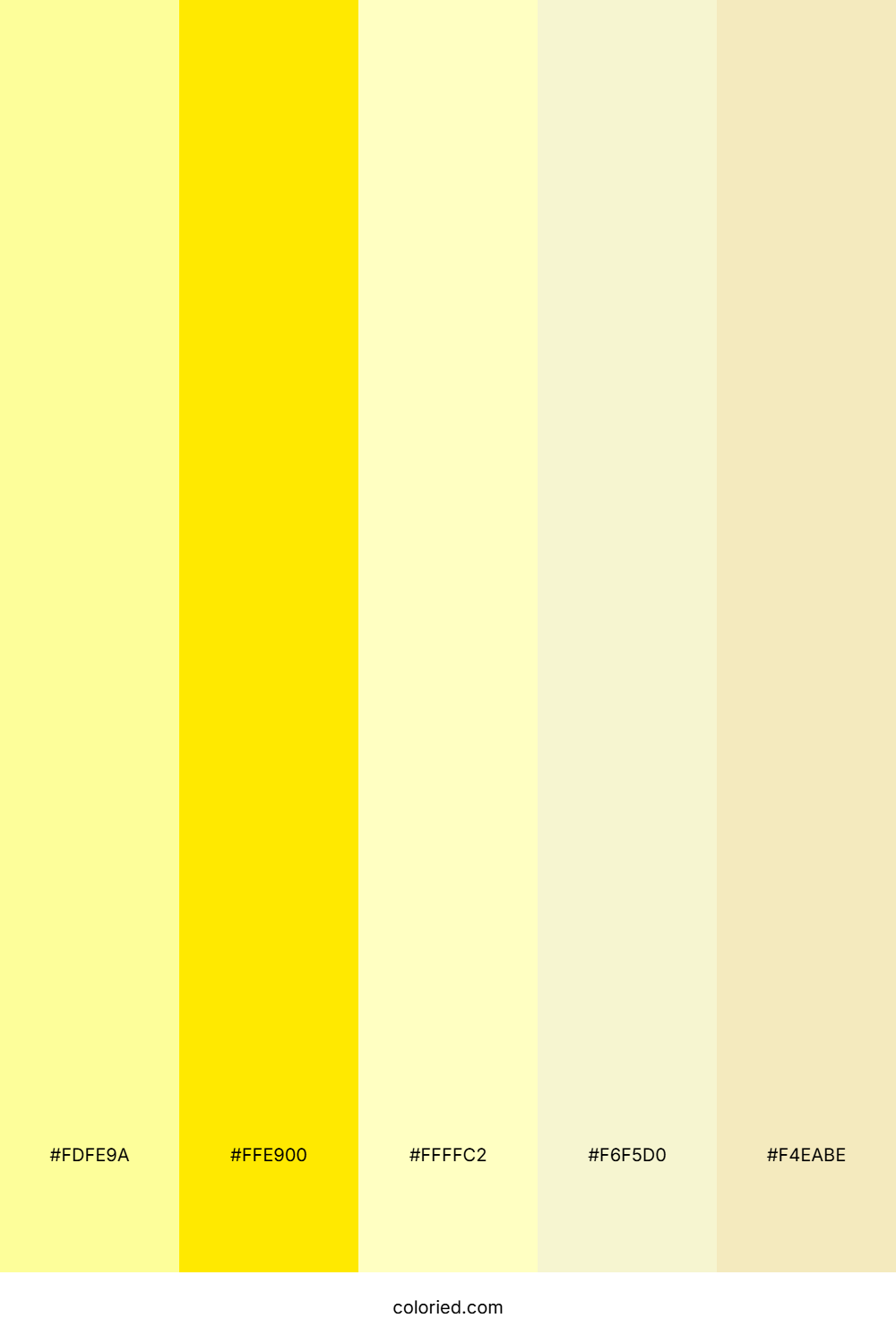 Lemon Yellow And Soft Beige Color Palette