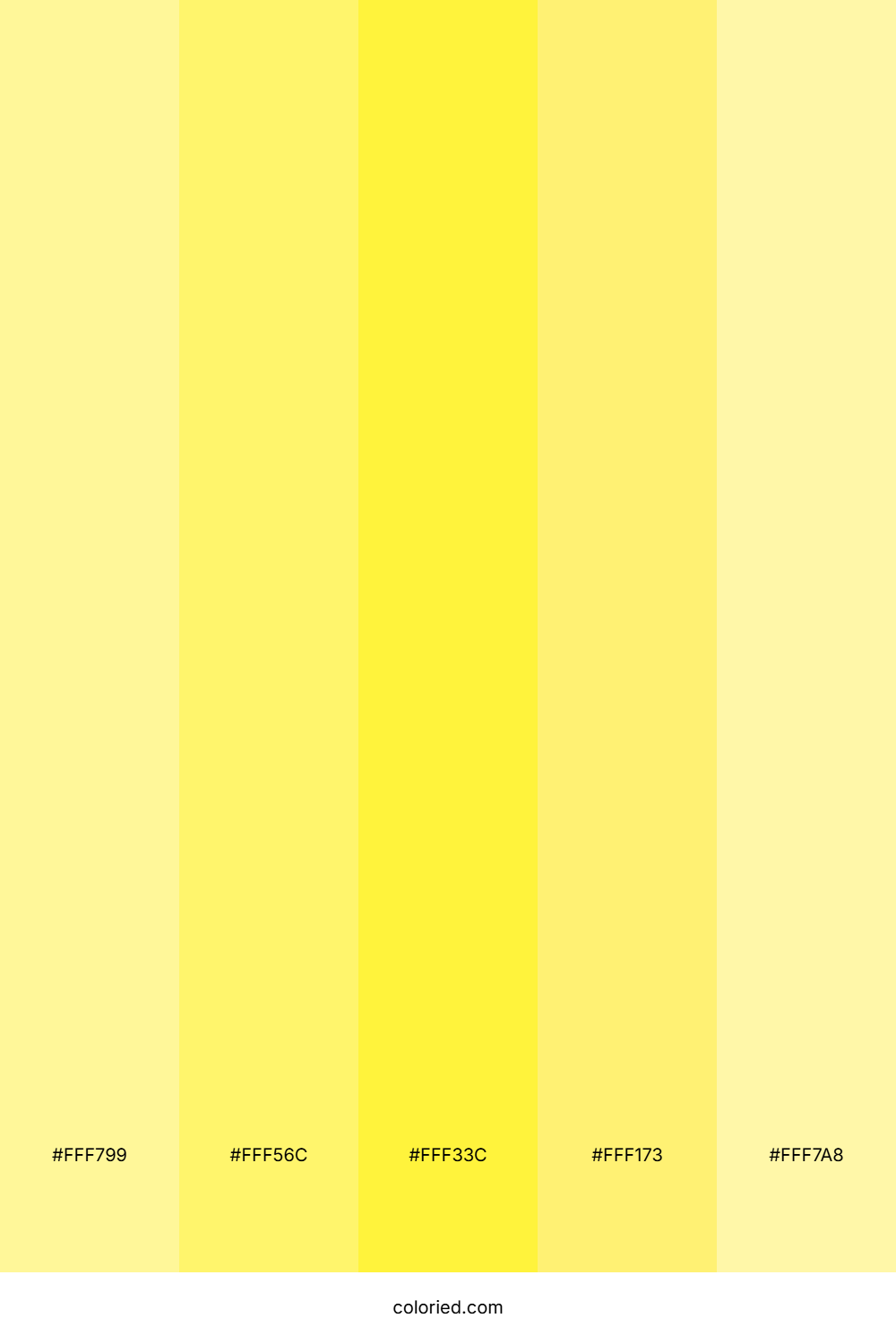 Lemon Yellow Gradient Color Palette