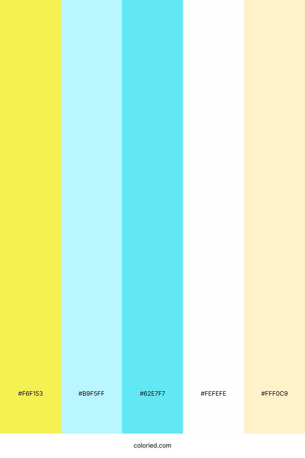 Lemon Zest and Baby Blue Color Palette