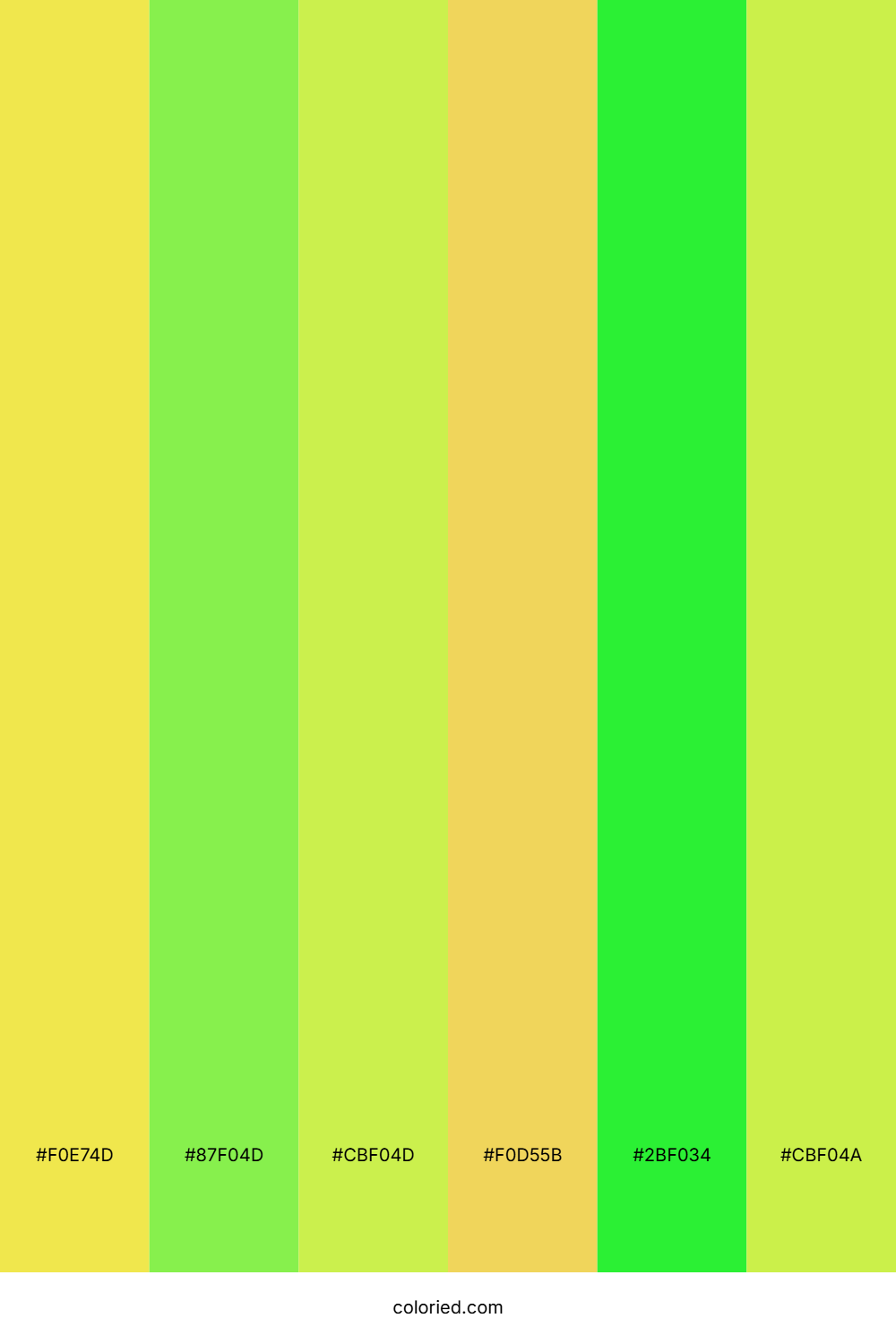 Lemon Zest Meadow Color Palette