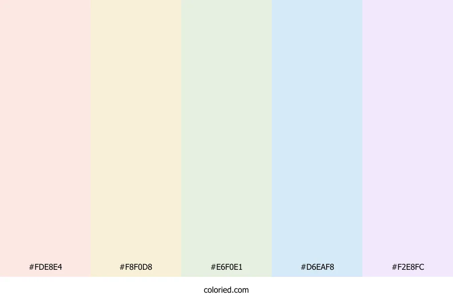 Light and Pale Color Palette