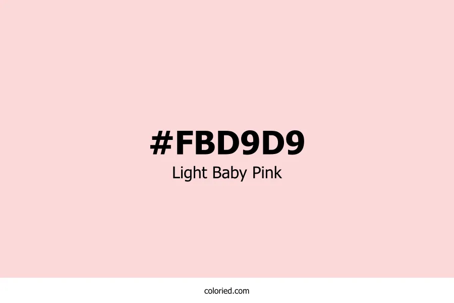 Light Baby Pink Color