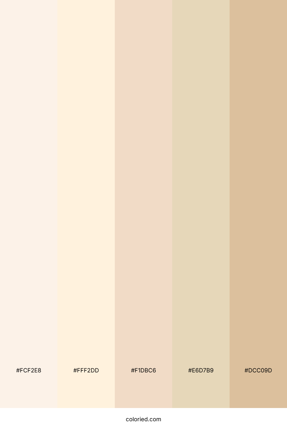 Light Beige and Cream Color Palette