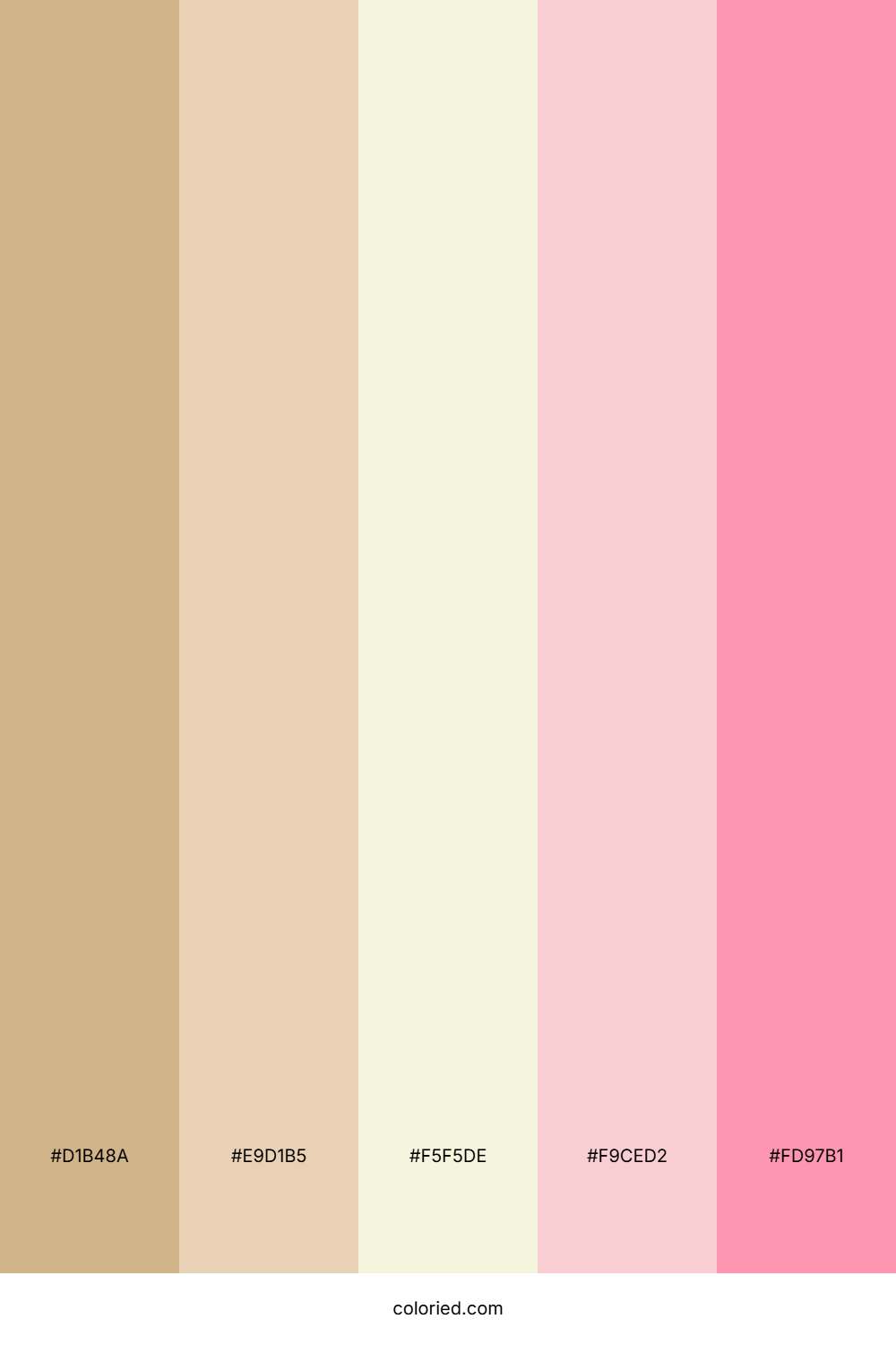 Light Beige And Rose Pink Color Palette