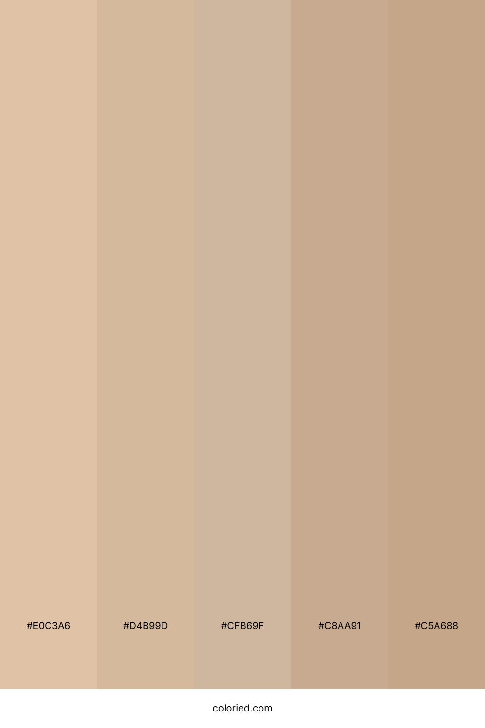 Light Beige and Tan Color Palette