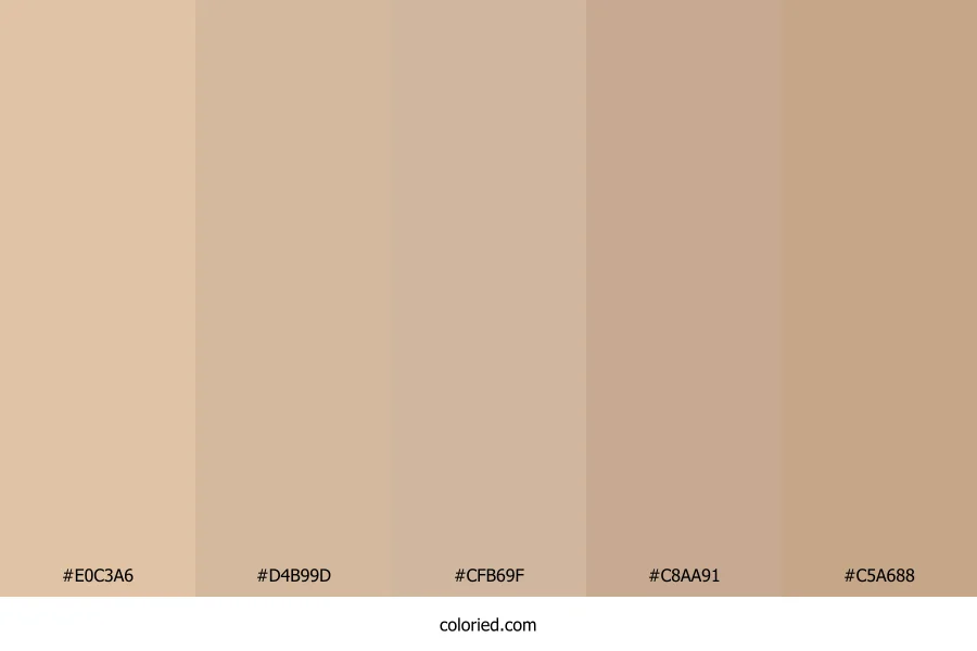 Light Beige and Tan Color Palette