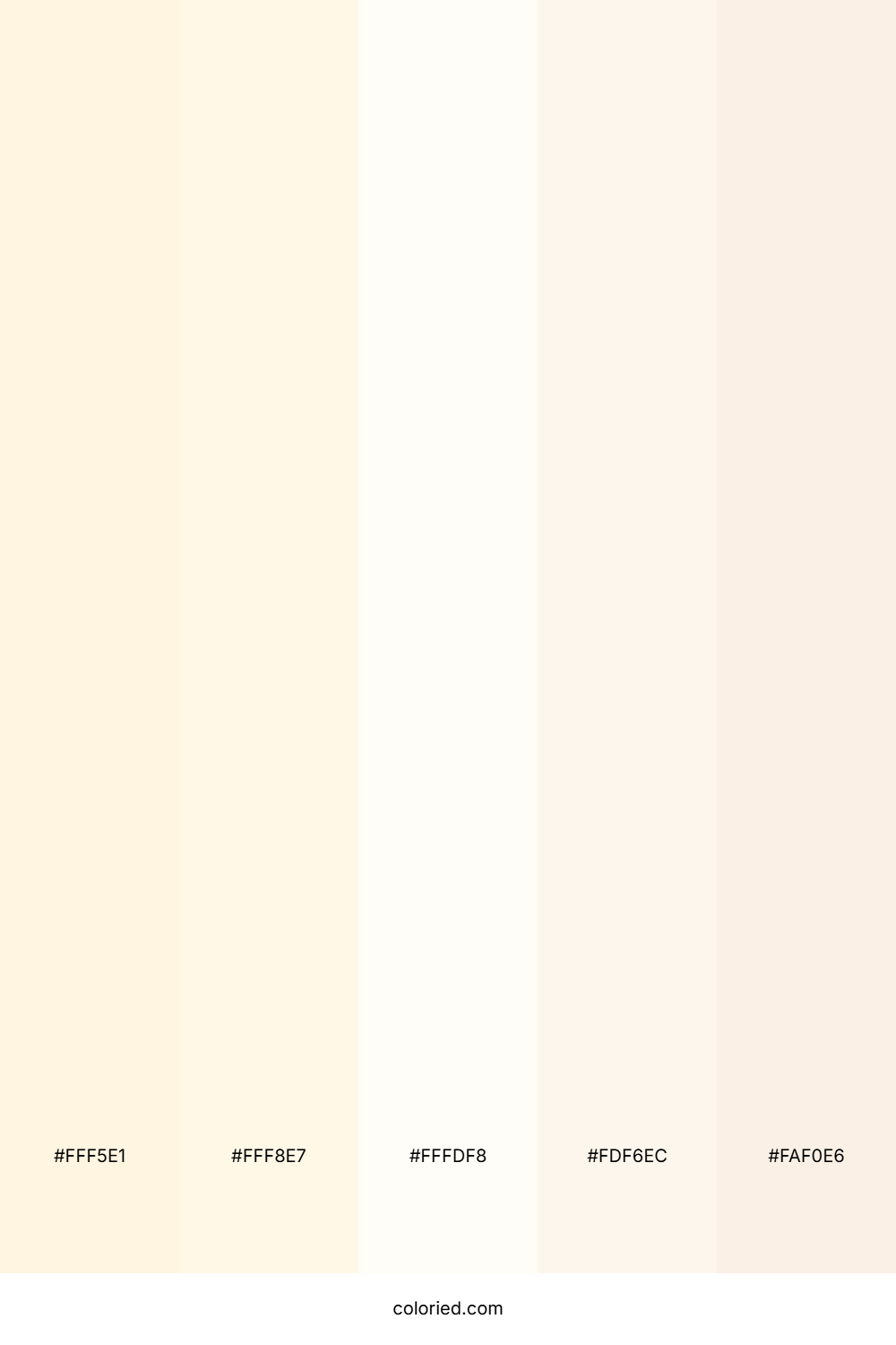 Light Beige and White Color Palette