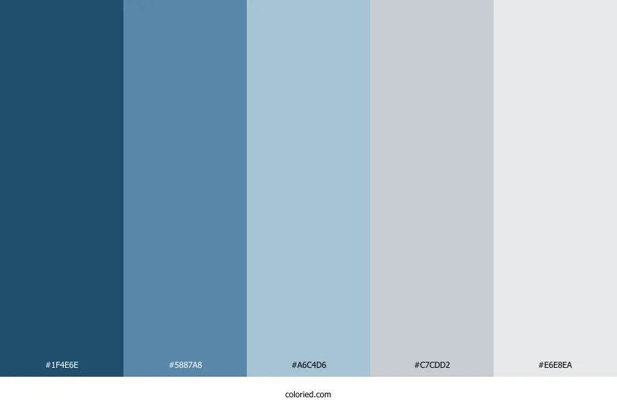 Light Blue and Grey Color Palette