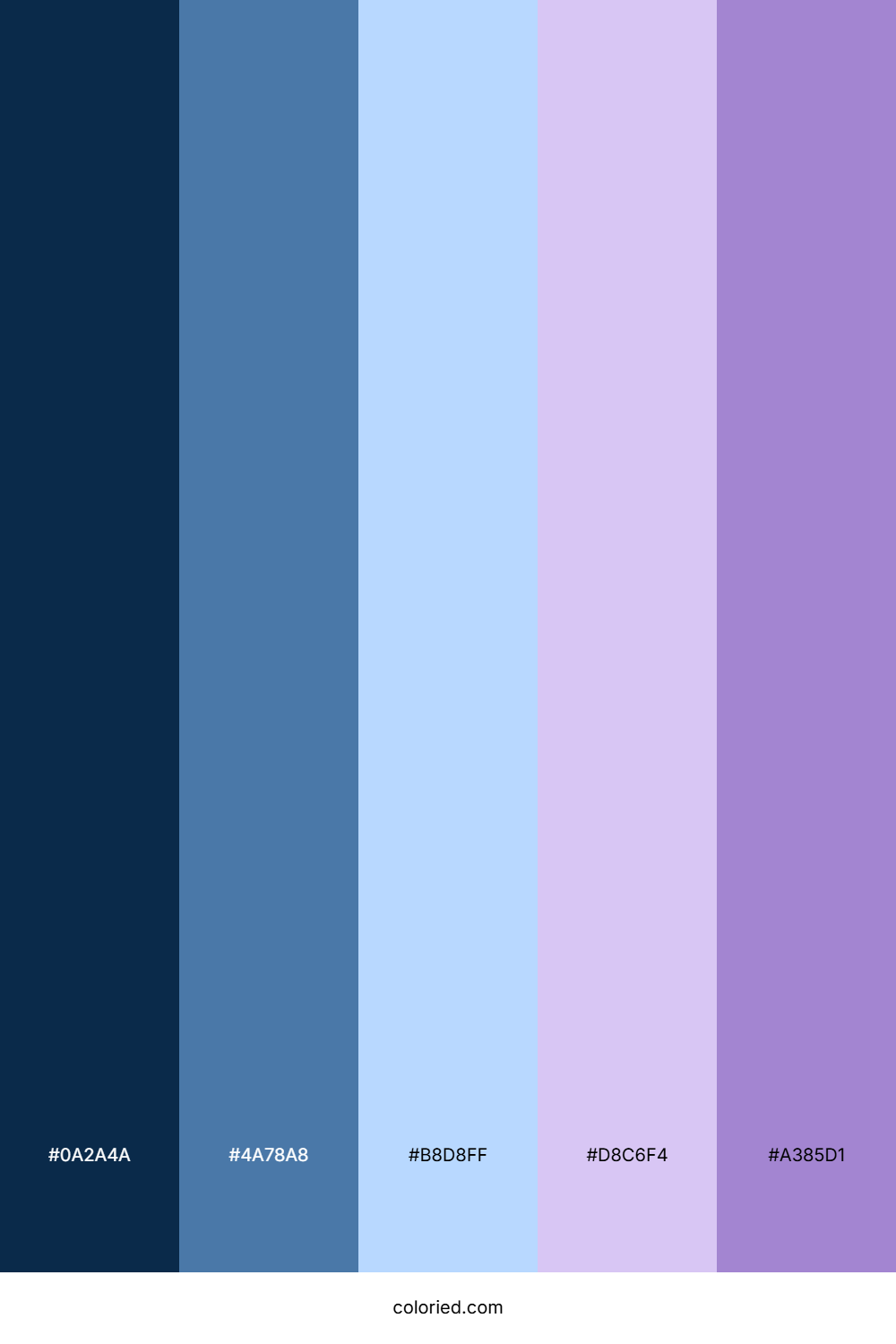 Light Blue and Lavender Color Palette