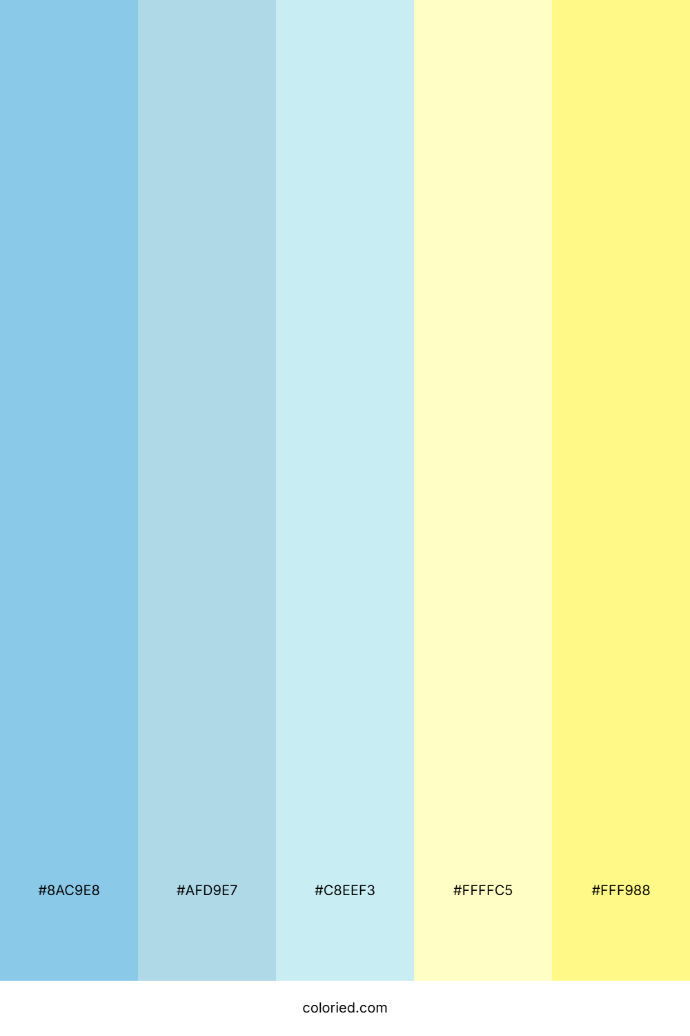 Light Blue And Sunshine Color Palette