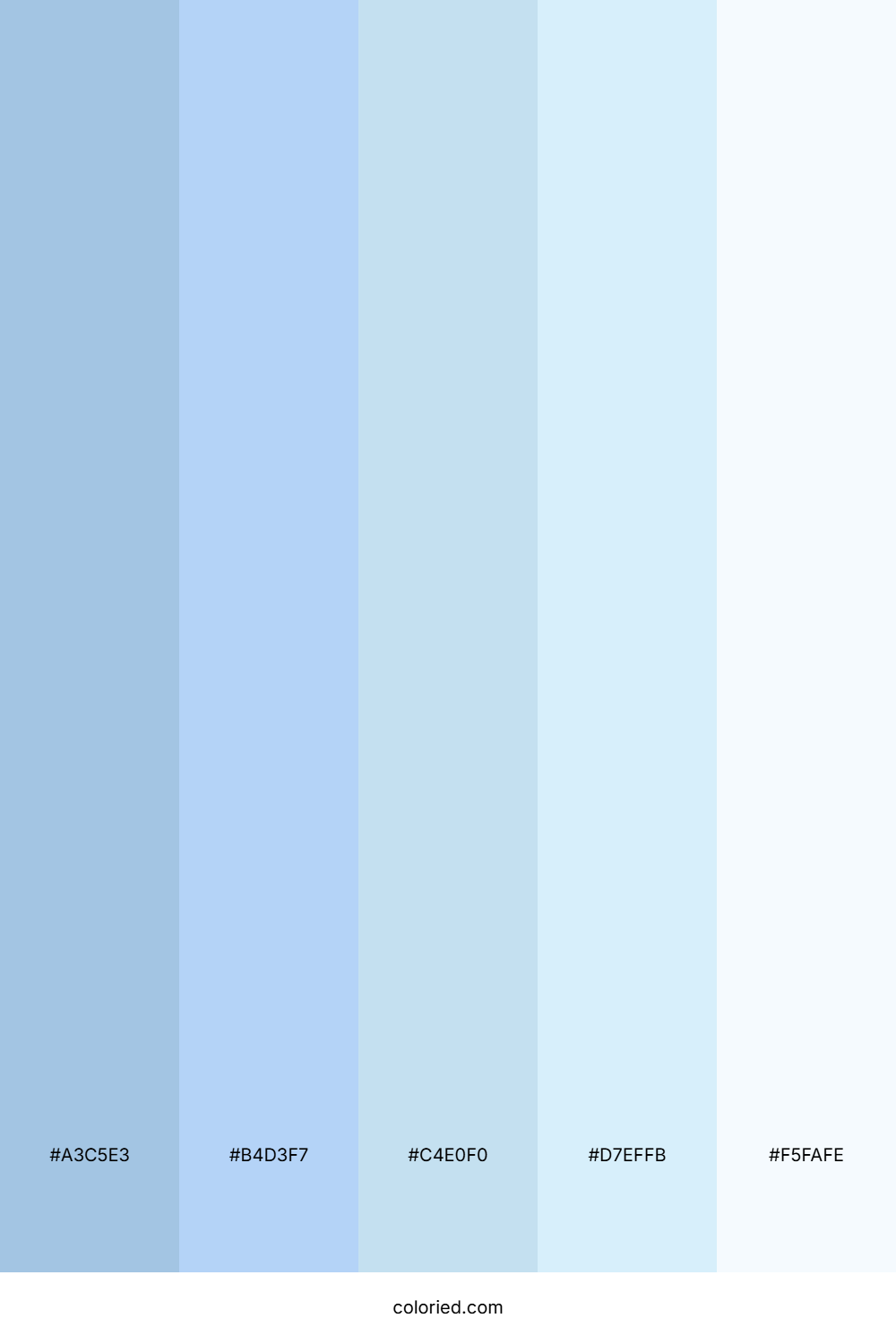 Light Blue and White Color Palette