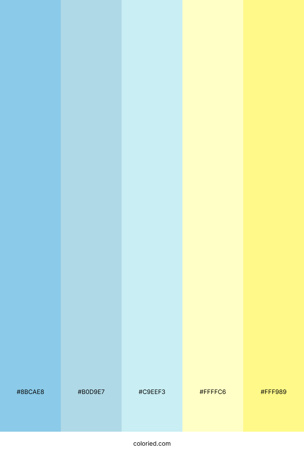 Light Blue and Yellow Color Palette