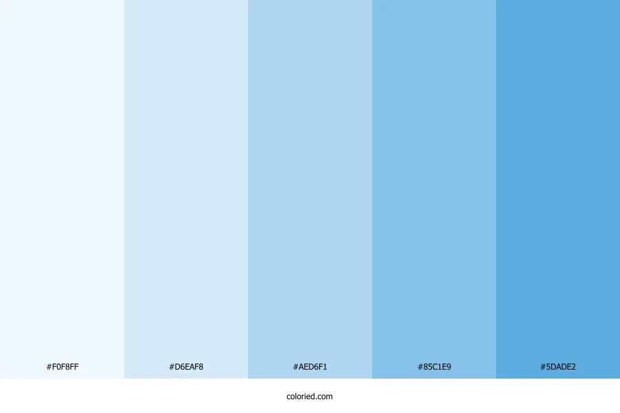Light Blue Color Palette