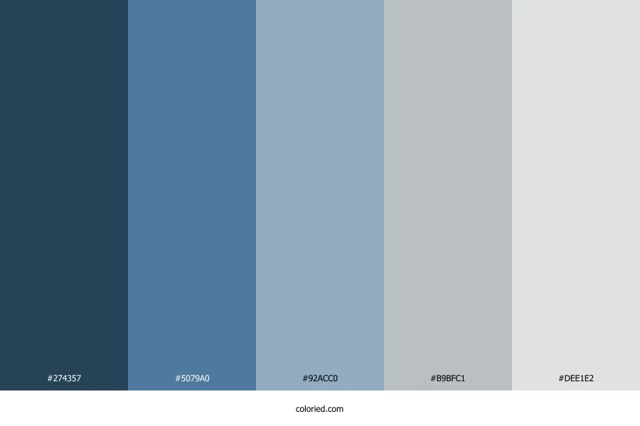 Light Blue Gray Color Palette
