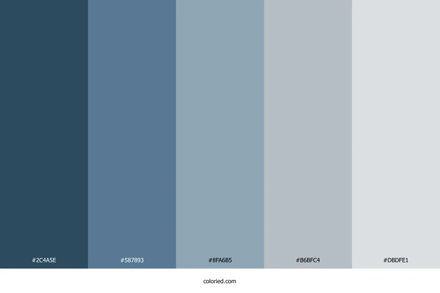 Light Blue Grey Color Palette