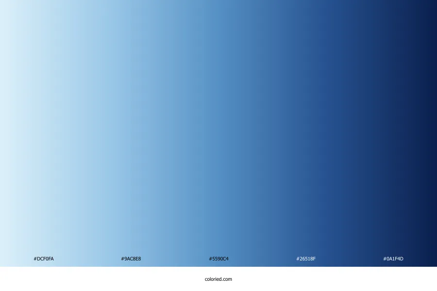 Light Blue to Dark Blue Gradient