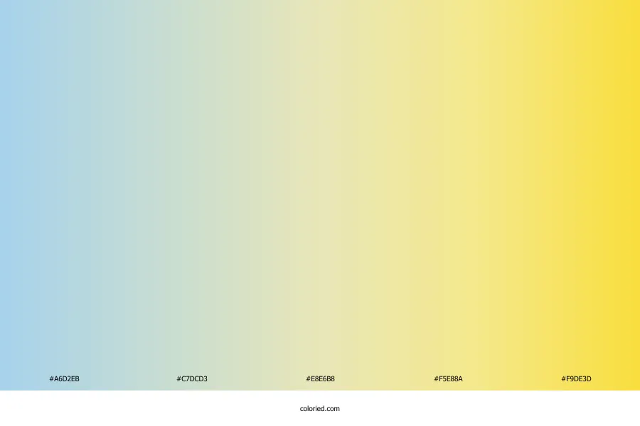 Light Blue to Yellow Gradient