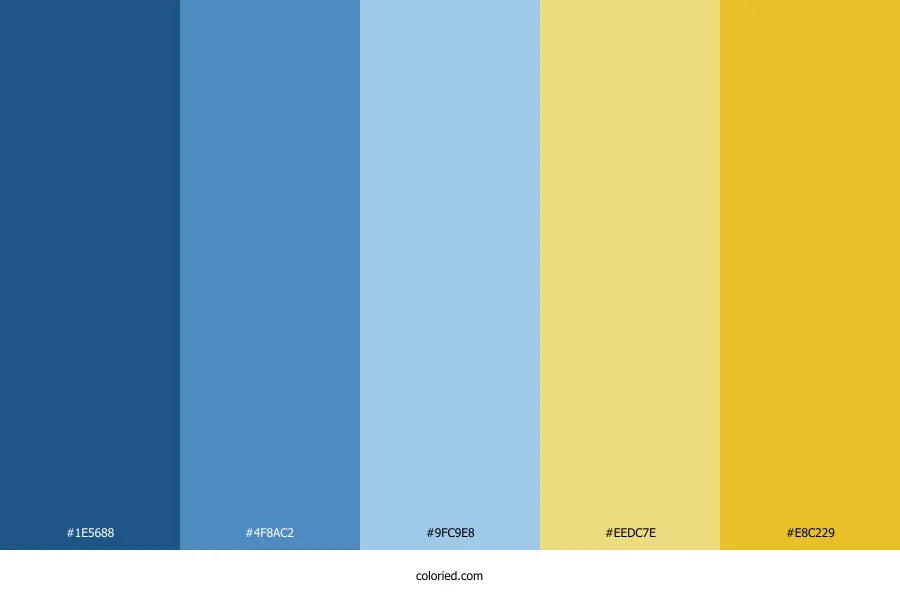 Light Blue Yellow Color Palette