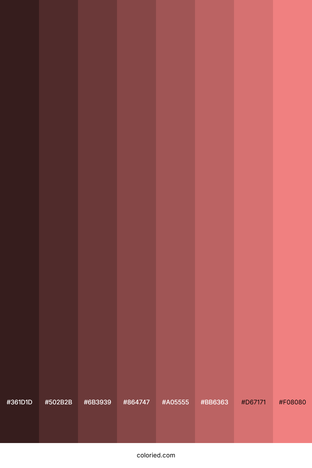 Light Coral Color Shades