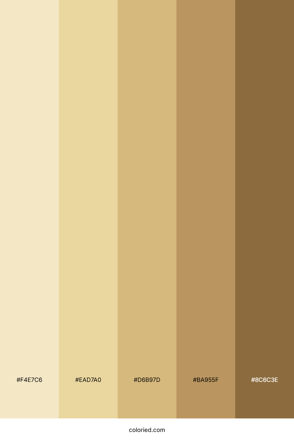 Light-Dark Sand Gradient Color Palette