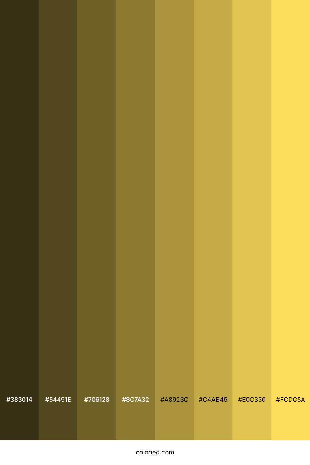 Light Gold Color Shades
