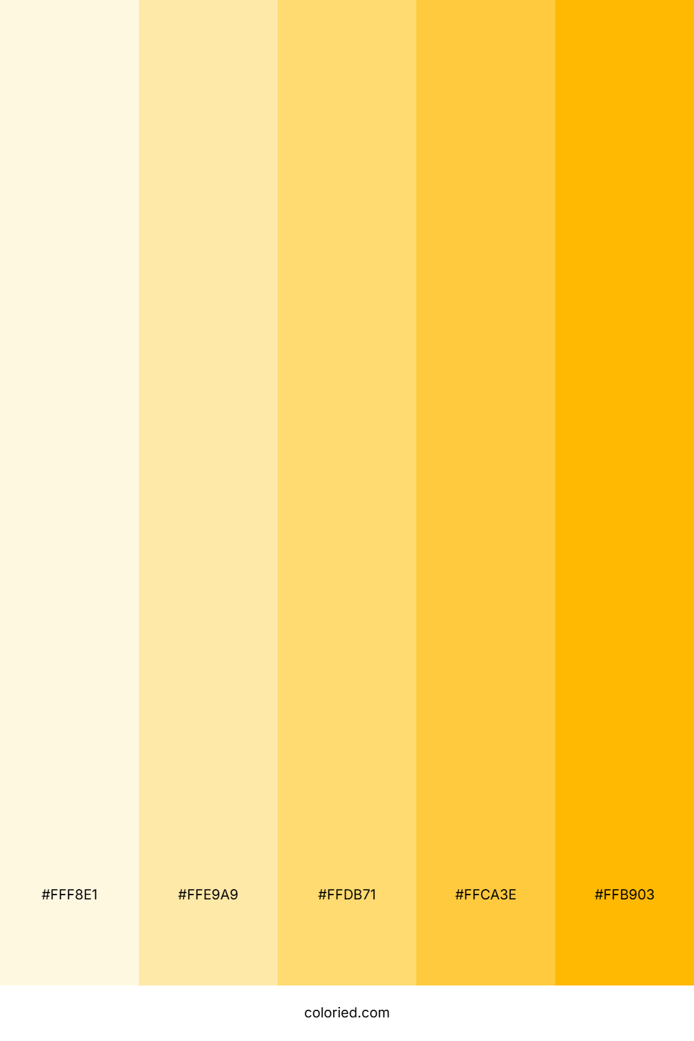 Light Gold Gradient Color Palette