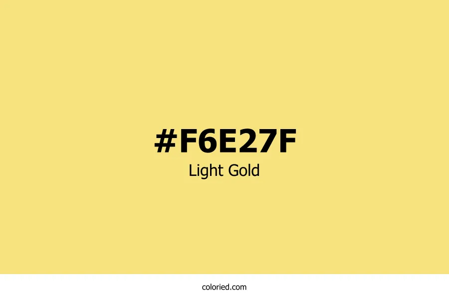 Light Gold Color Hex Code