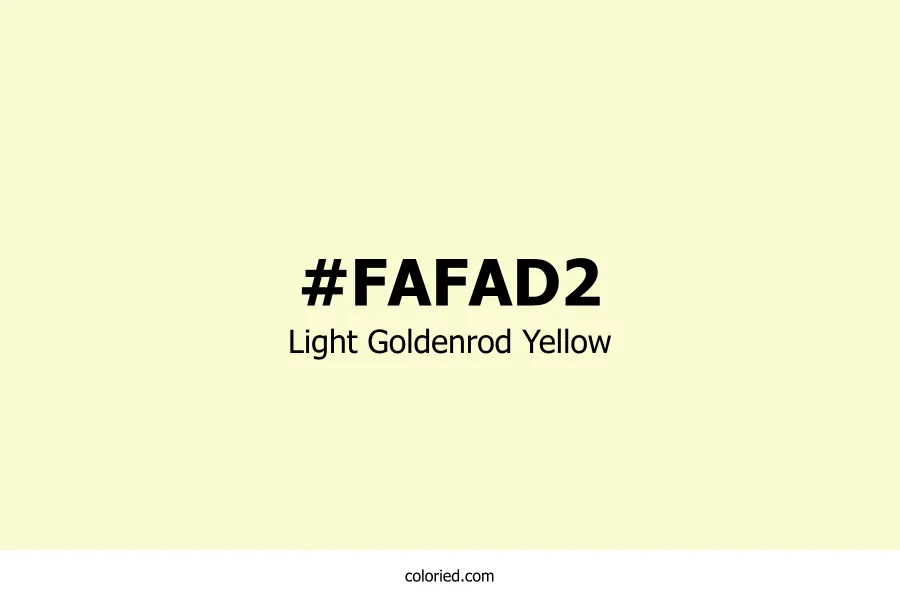 Light Goldenrod Yellow Color