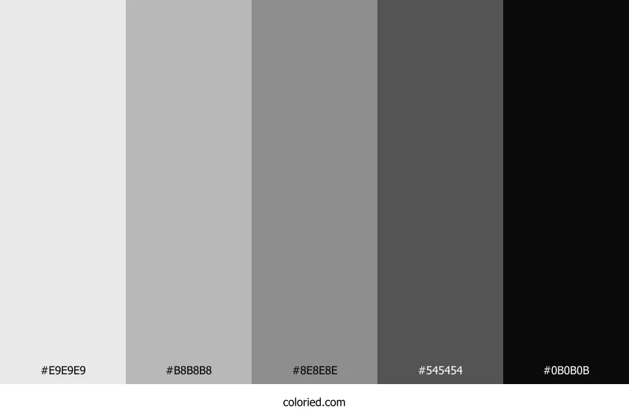 Light Gray and Slate Color Palette