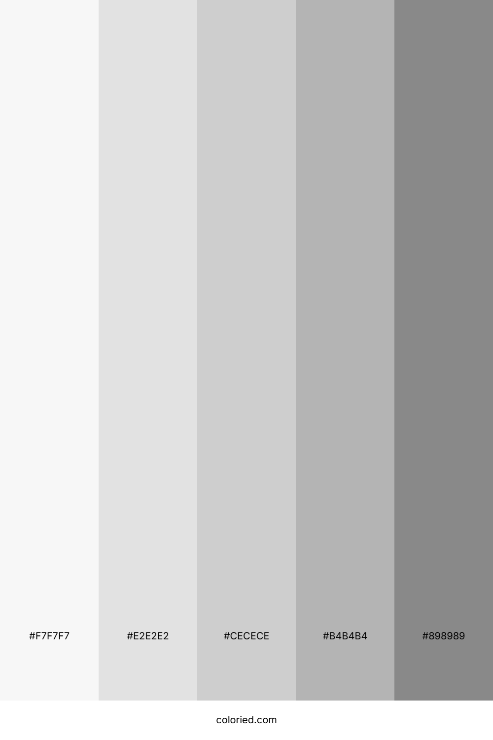 Light Gray Gradient Color Palette