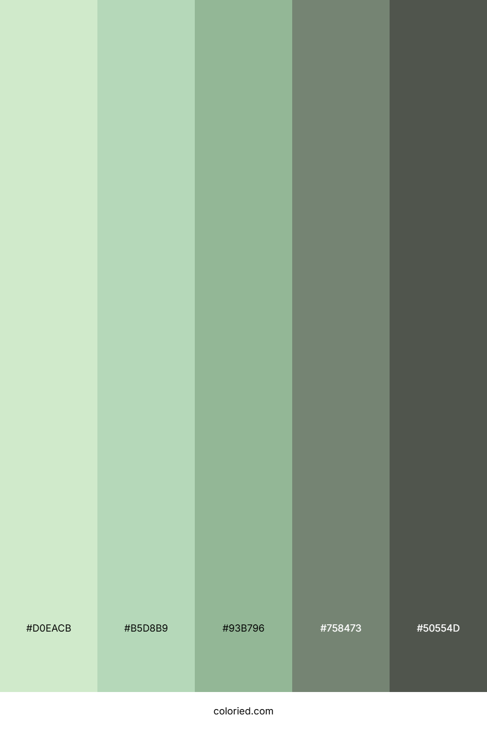Light Green and Gray Color Palette
