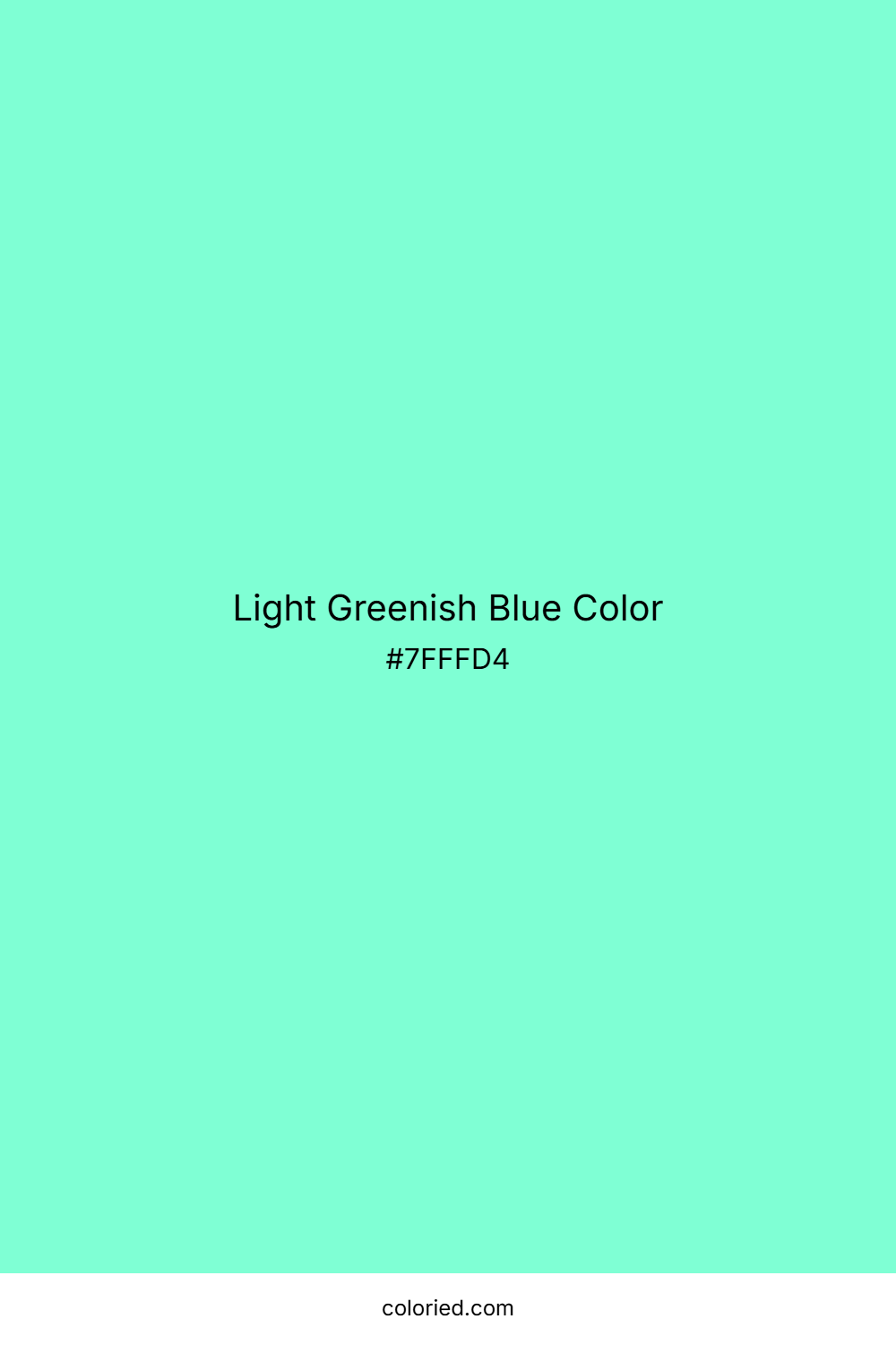 Light Greenish Blue Color