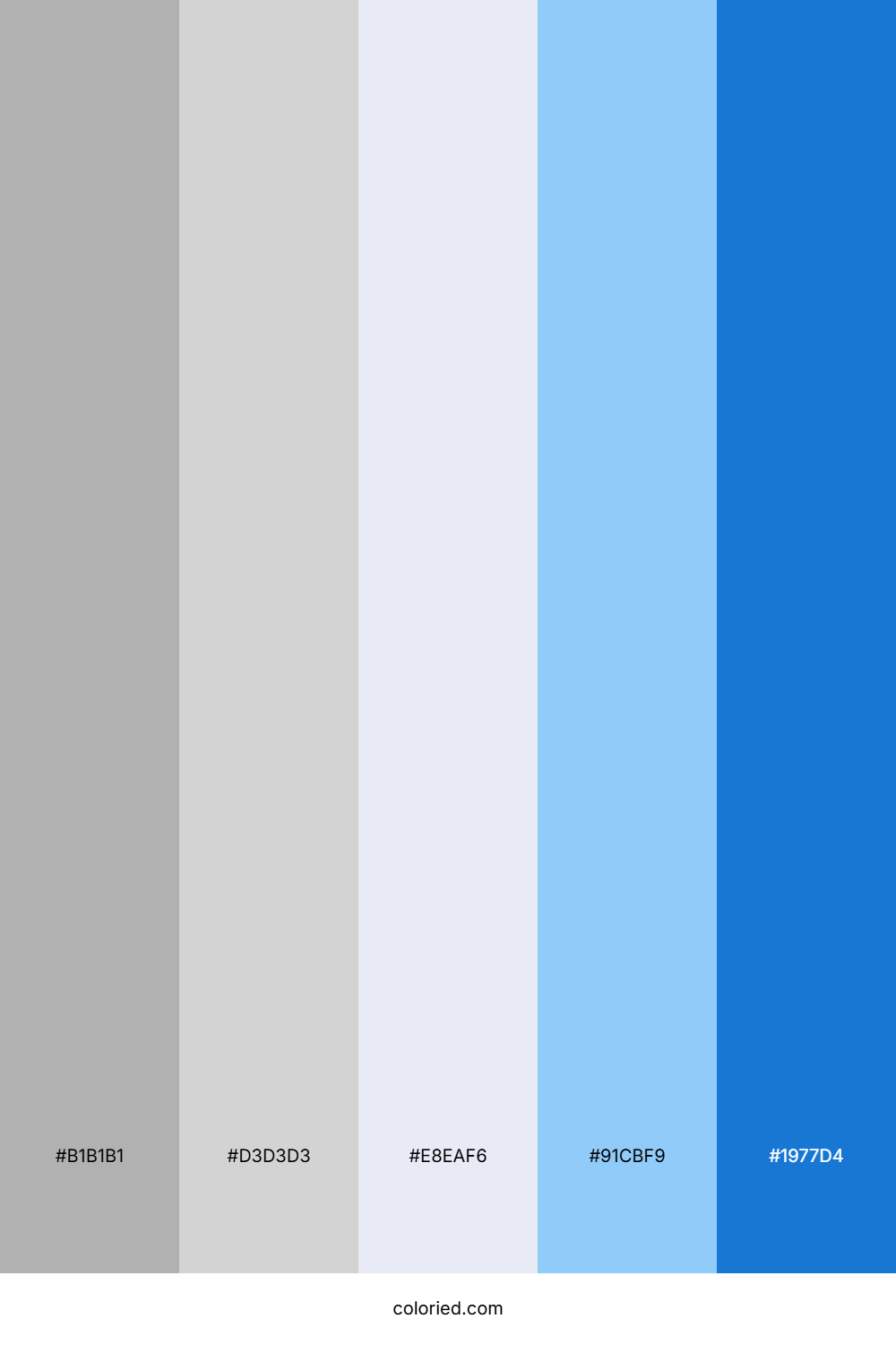 Light Grey and Blue Color Palette