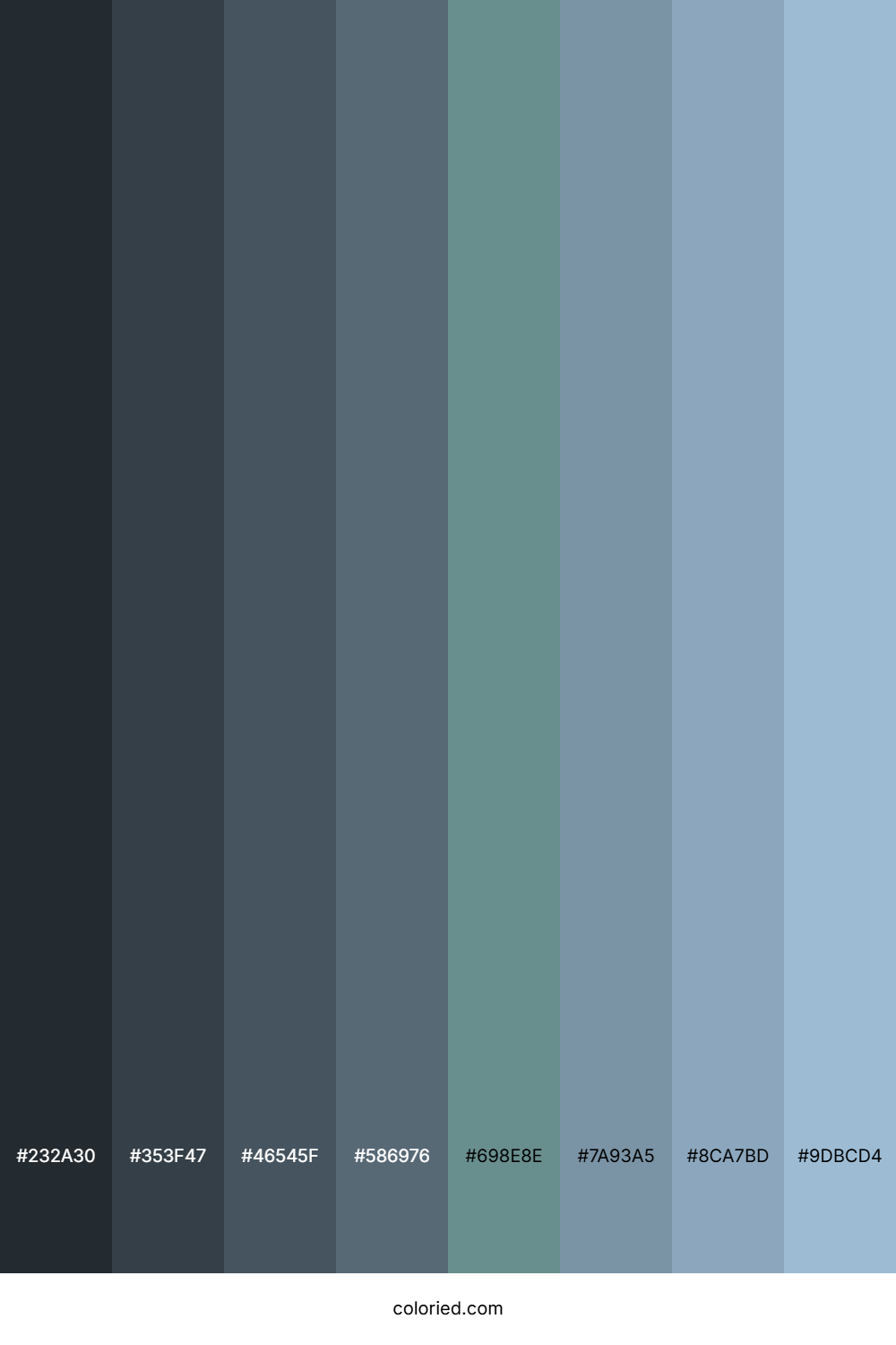 Light Grey Blue Color Shades