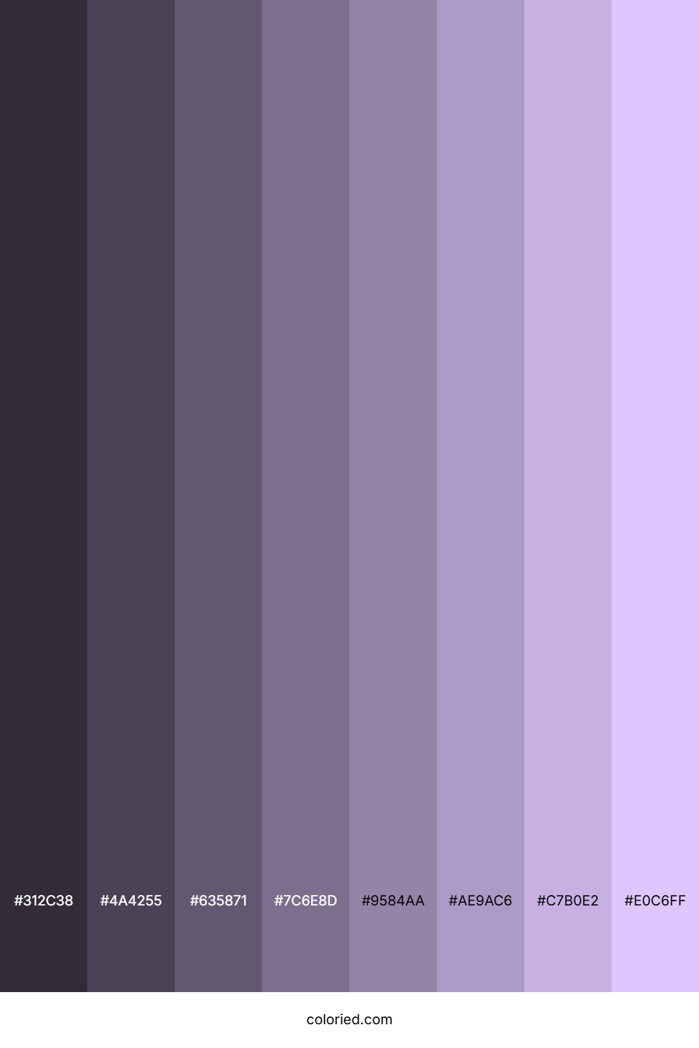 Light Lavender Color Shades