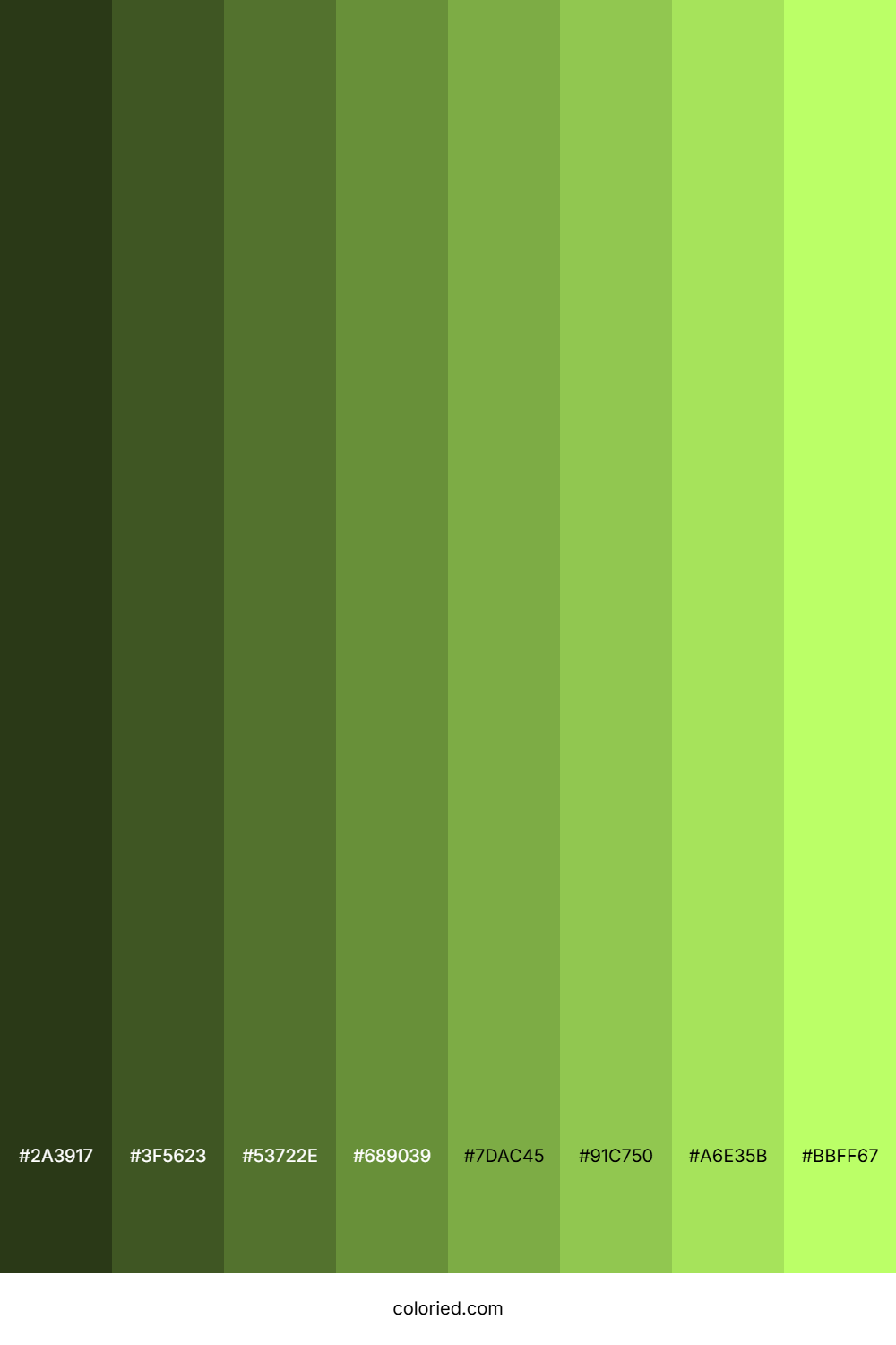 Light Lime Green Color Shades