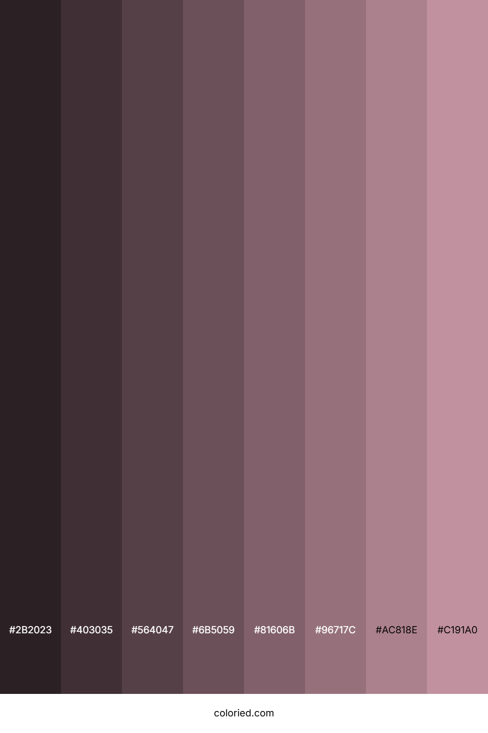 Light Mauve Color Shades