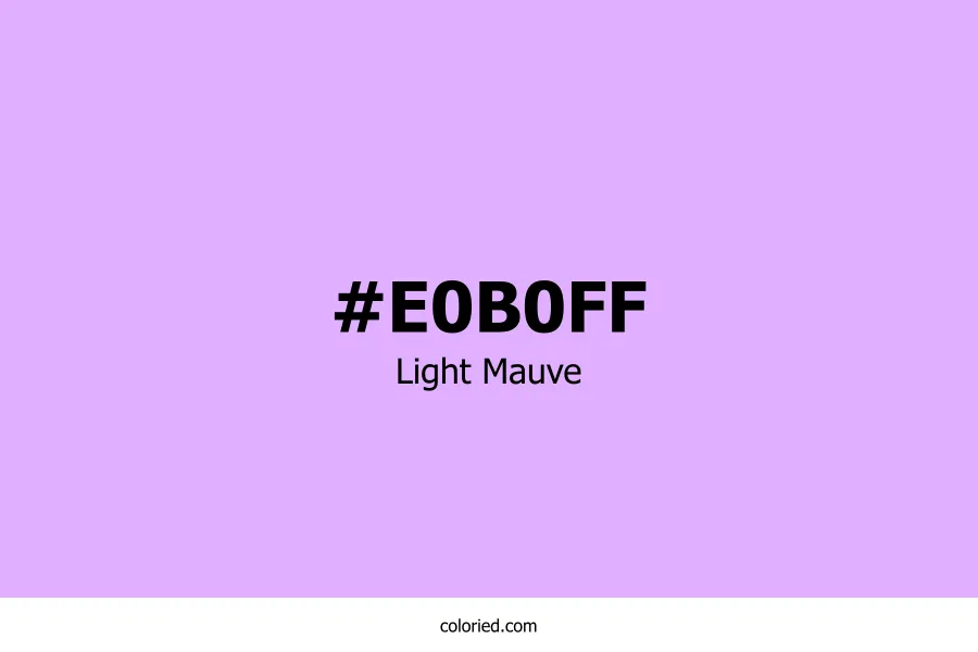 Light Mauve Color Hex Code