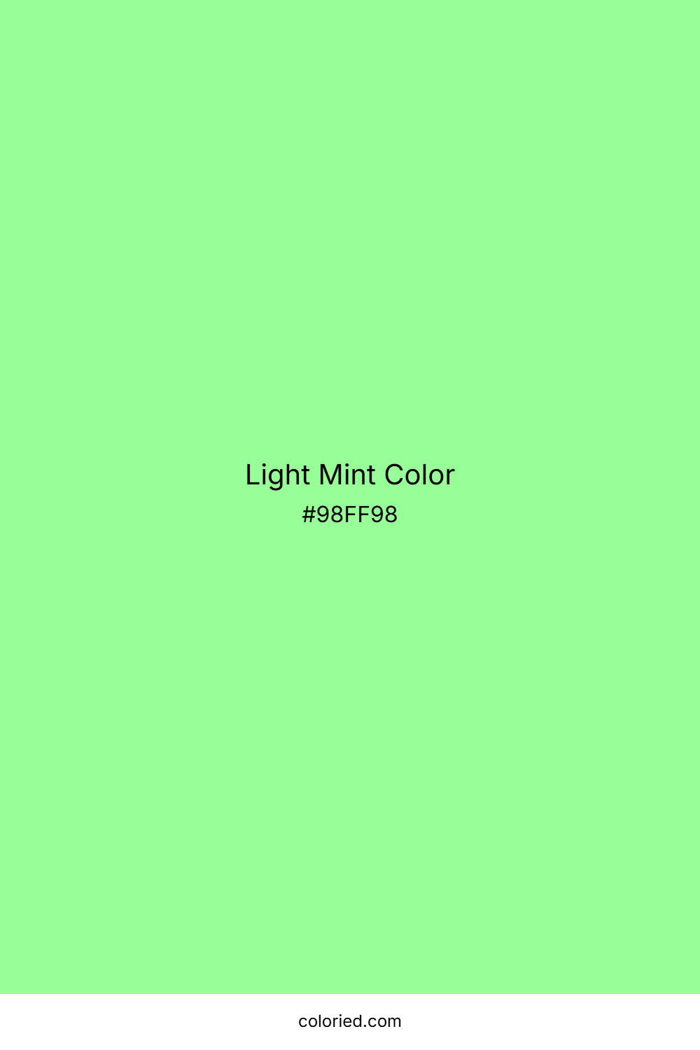 Light Mint Color