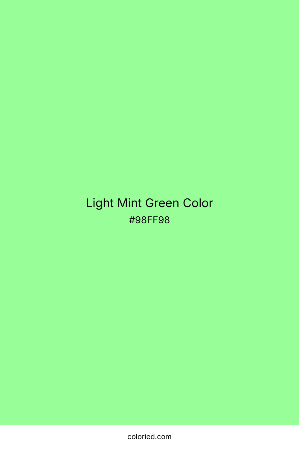 Light Mint Green Color